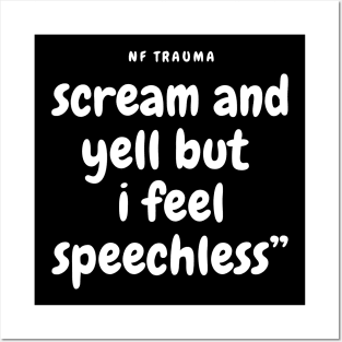 NF Trauma Lyrics Quote Posters and Art